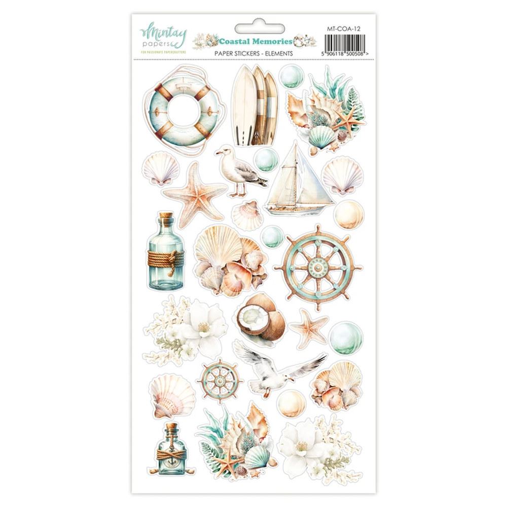 Coastal Memories Paper Stickers Elements