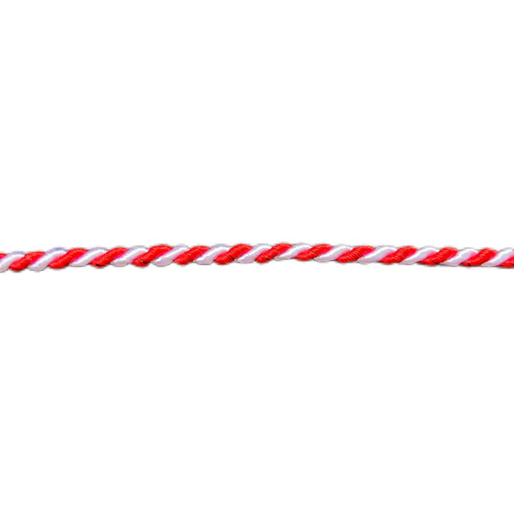 Cordoncino Rosso e Bianco 2 mm