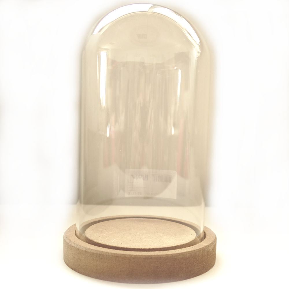 Cupola di vetro soffiata con base in legno - Mondo Fai da Te