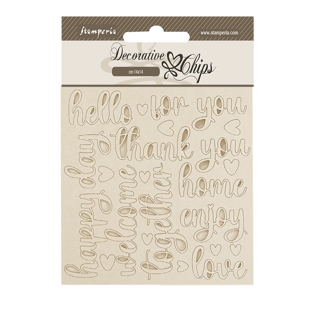 Decorative Chips Golden Harmony scritte