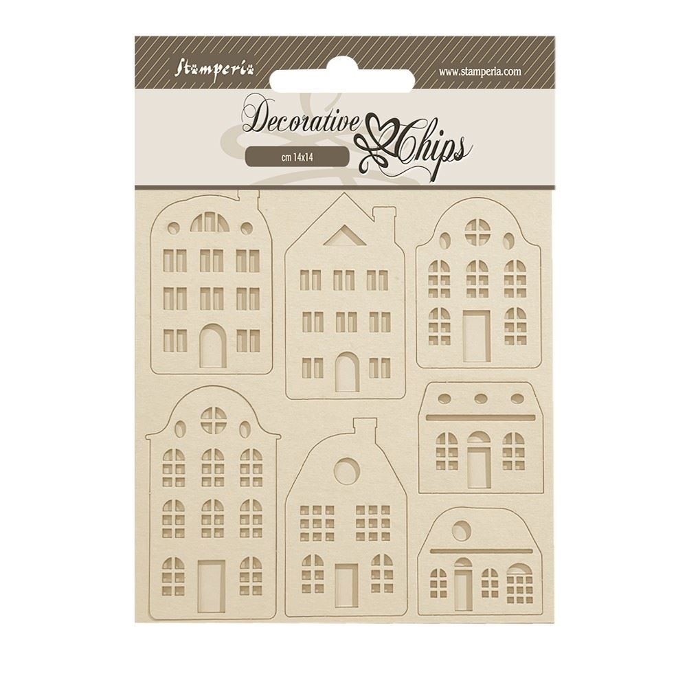 Decorative Chips Lavender cozy houses