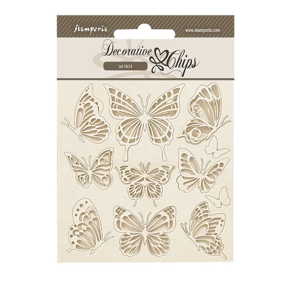 Decorative Chips Lavender farfalle