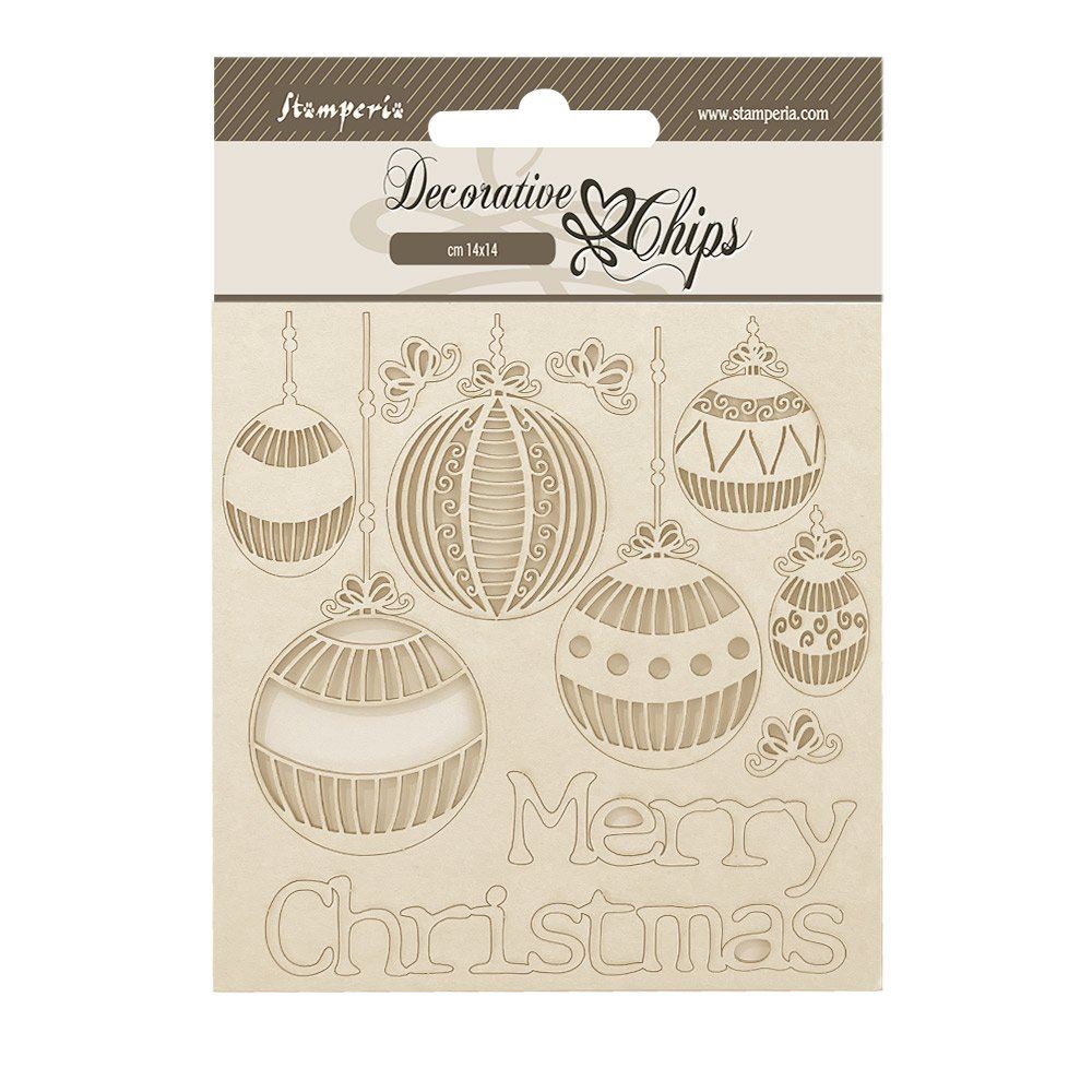 Decorative Chips The Nutcracker Merry Christmas palline