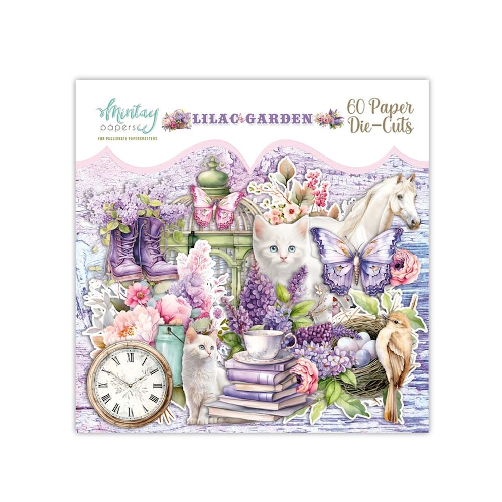 Die Cuts Lilac Garden Mintay Papers