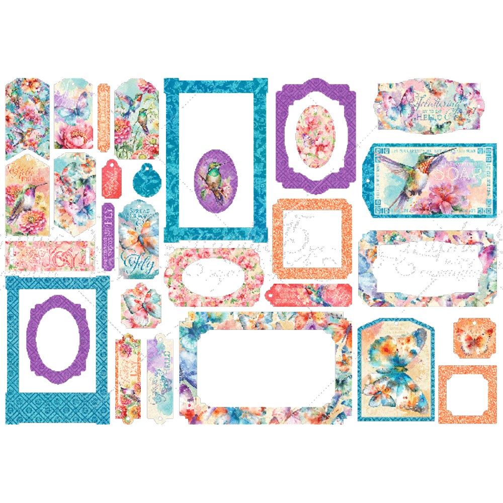 Die cuts Chipboards Tags & Frames