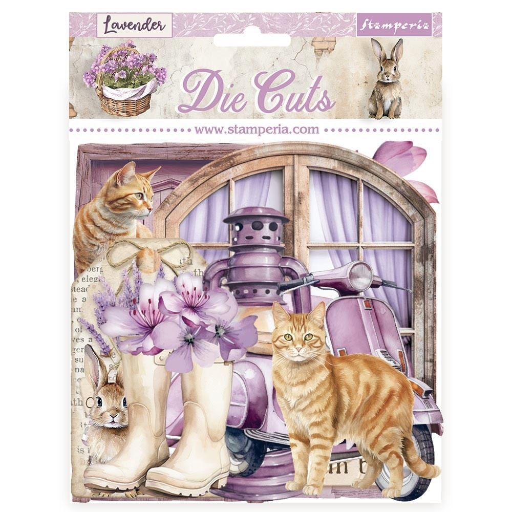 Die cuts Lavender Stamperia