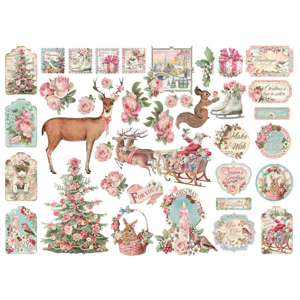 Die cuts Pink Christmas