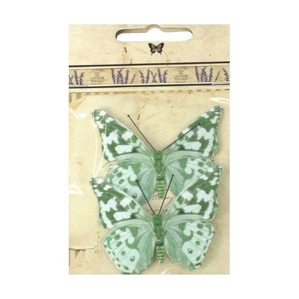 Farfalle di piume, farfalle decorative su un