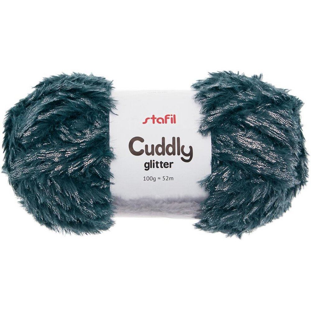 Filo di Peluche Cuddly Glitter Verde Petrolio