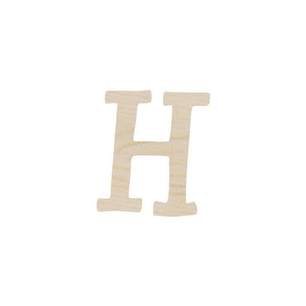 Lettera H in legno cm 6,5