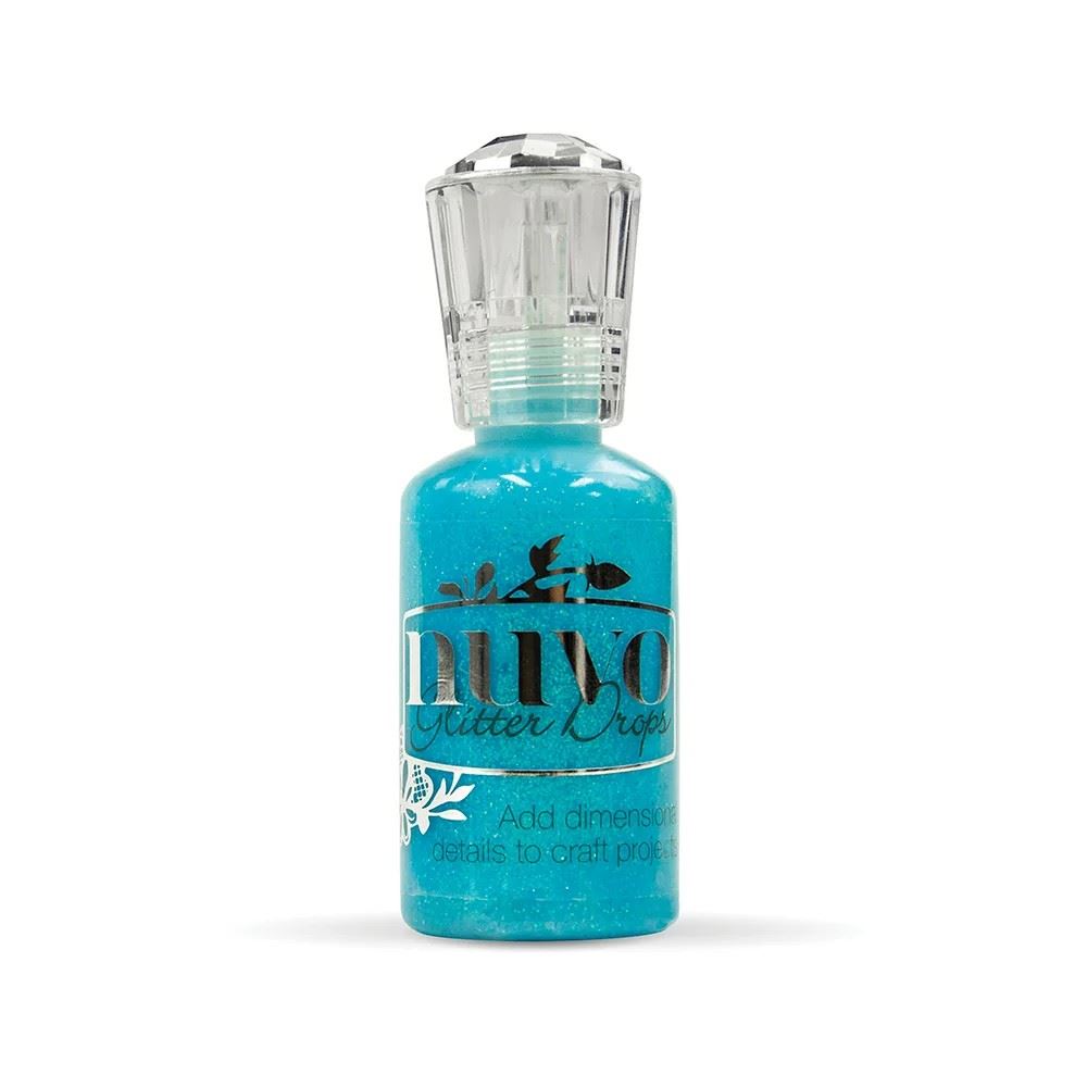 Nuvo Glitter Drops Blue lagoon