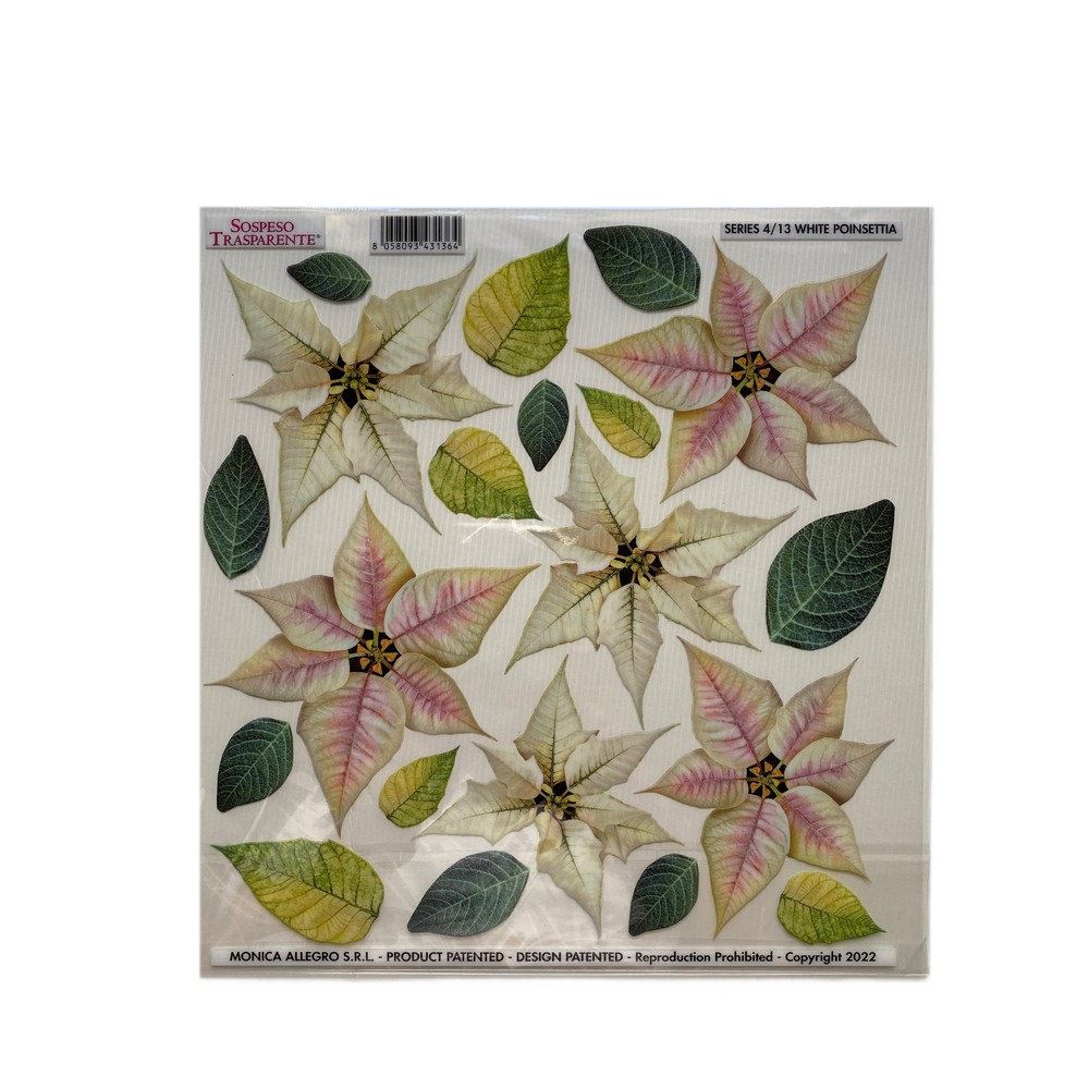 Pellicola Modellabile White Poinsettia Serie 4 