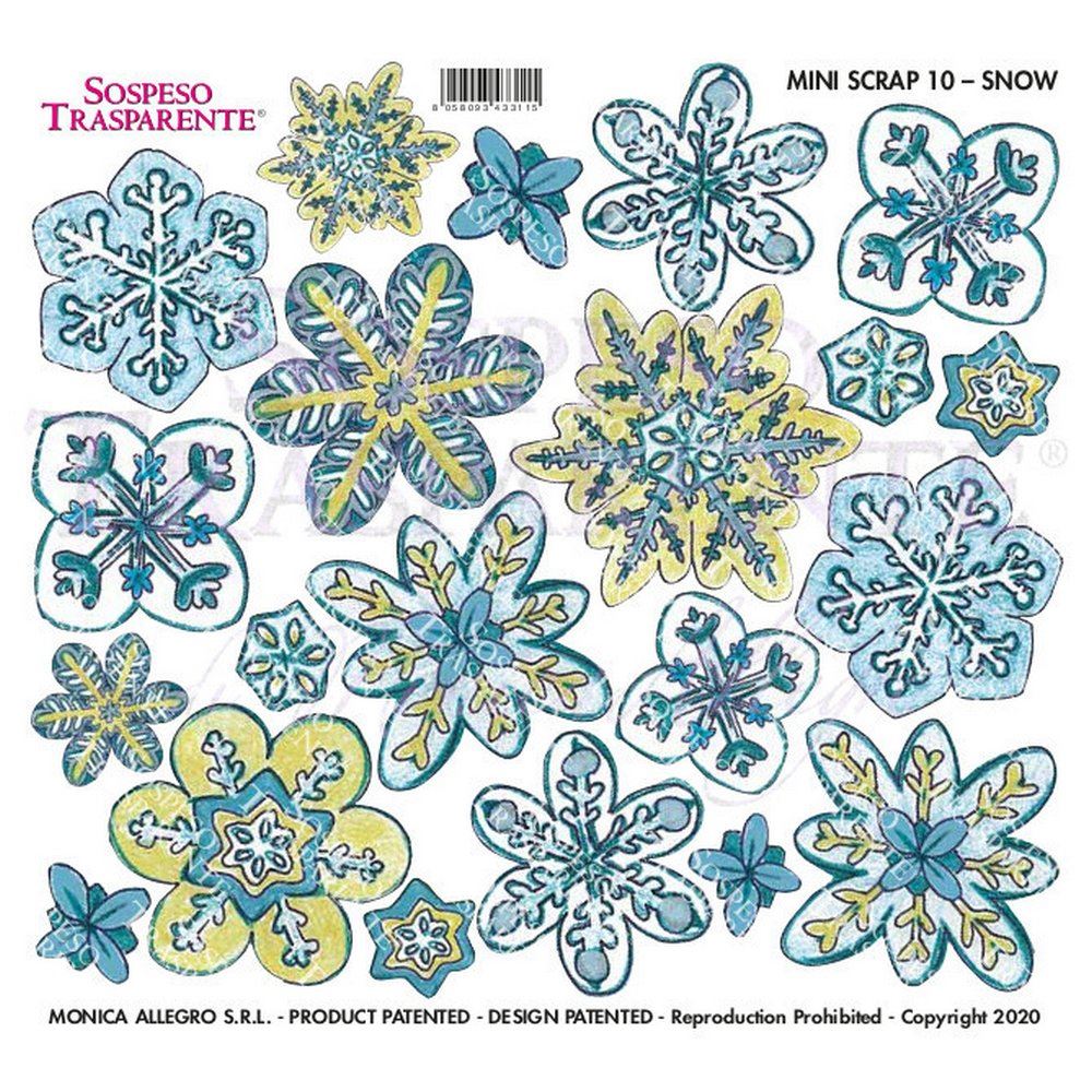 Pellicola Stampata Mini Scrap Snow