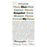 Photographer Paper Stickers Words