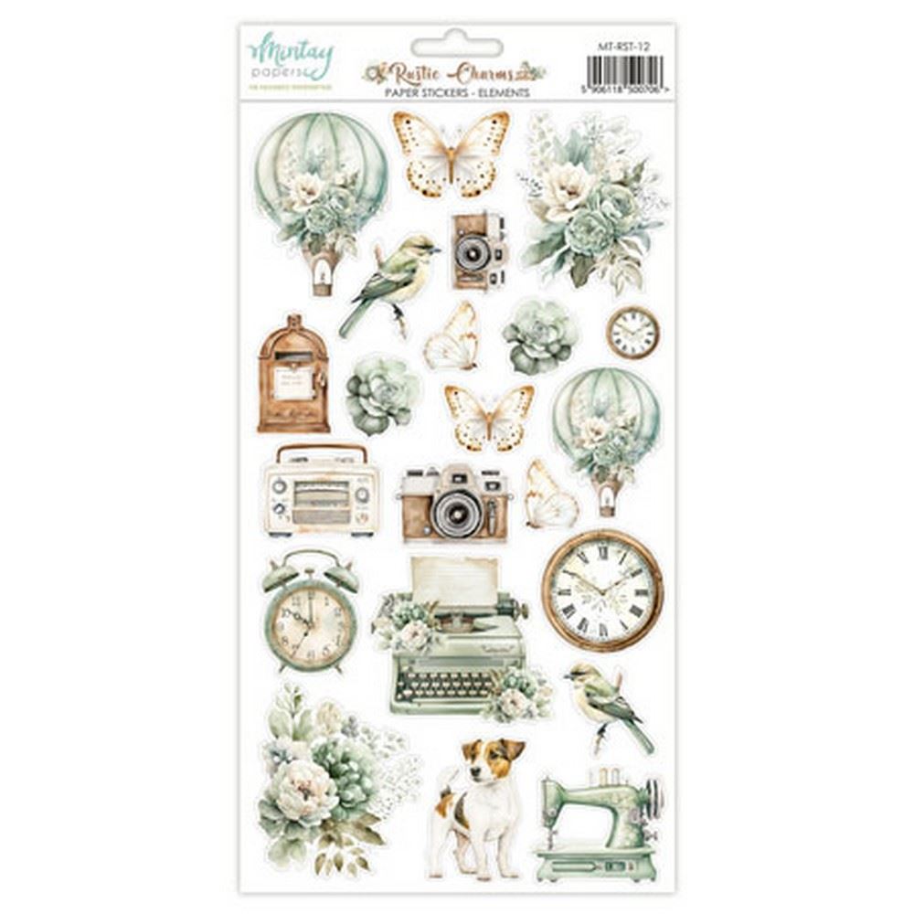 Rustic Charms Paper Stickers Elements