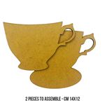 Sagoma Golden Harmony tazza in MDF