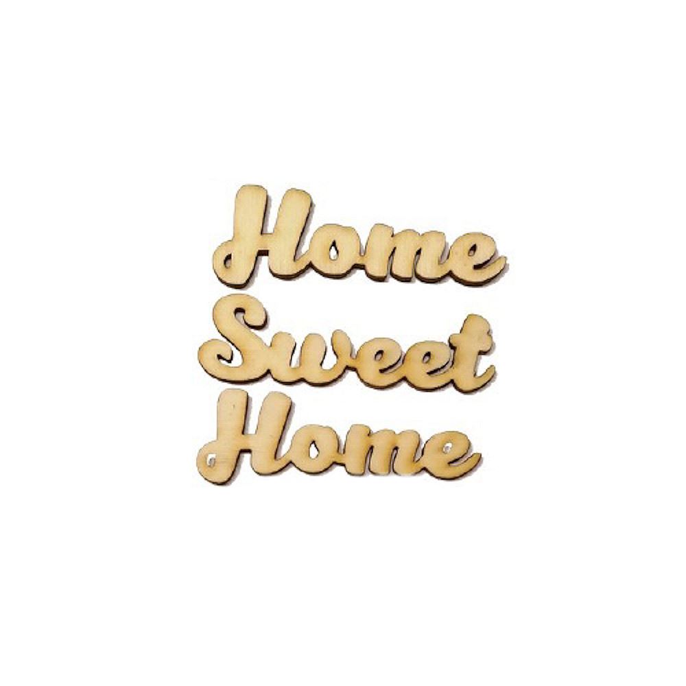 Scritta in Legno Home Sweet Home piccola