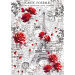 Set 6 Carte Vellum Paris Je t’aime Paper Patterns A4