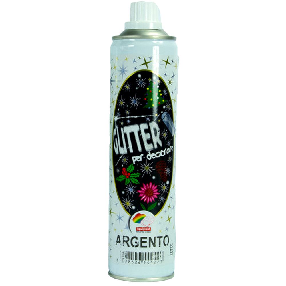 Spray Glitter Argento per decorazioni - Mondo Fai da Te