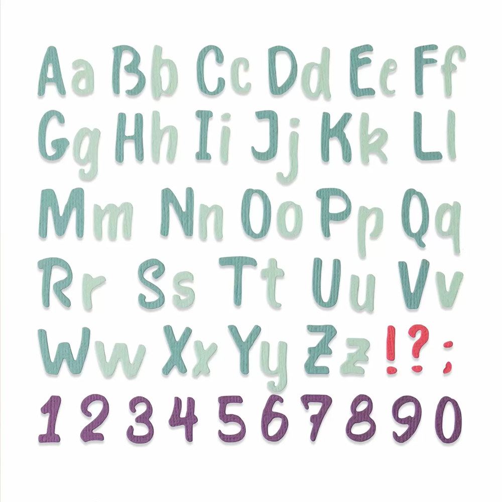 Thinlits Bold Brush Alphabet