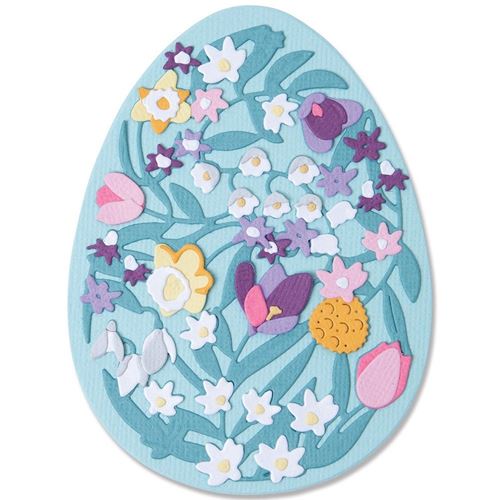 Thinlits Intricate Floral Easter Egg - Mondo Fai da Te