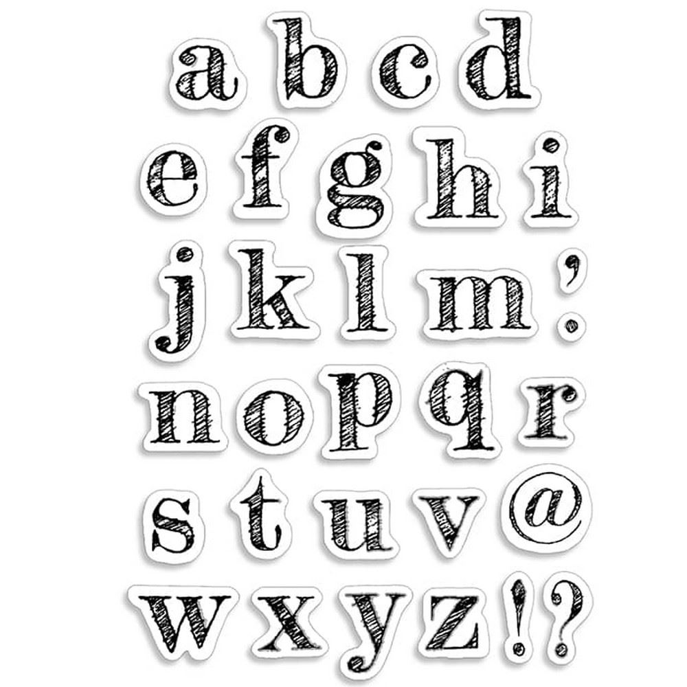Timbri acrilici Alfabeto Minuscolo Design Lowercase Alphabet - Mondo Fai da  Te