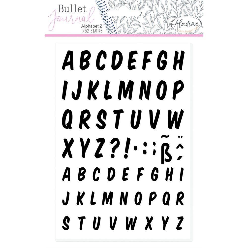 Timbri acrilici Alfabeto Maiuscolo Design Uppercase Alphabet - Mondo Fai da  Te