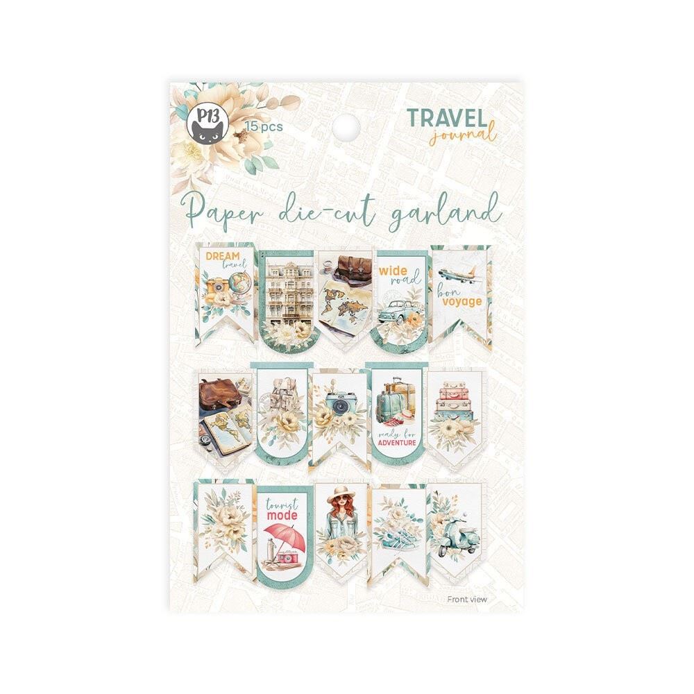 Travel Journal Paper Die Cut Garland